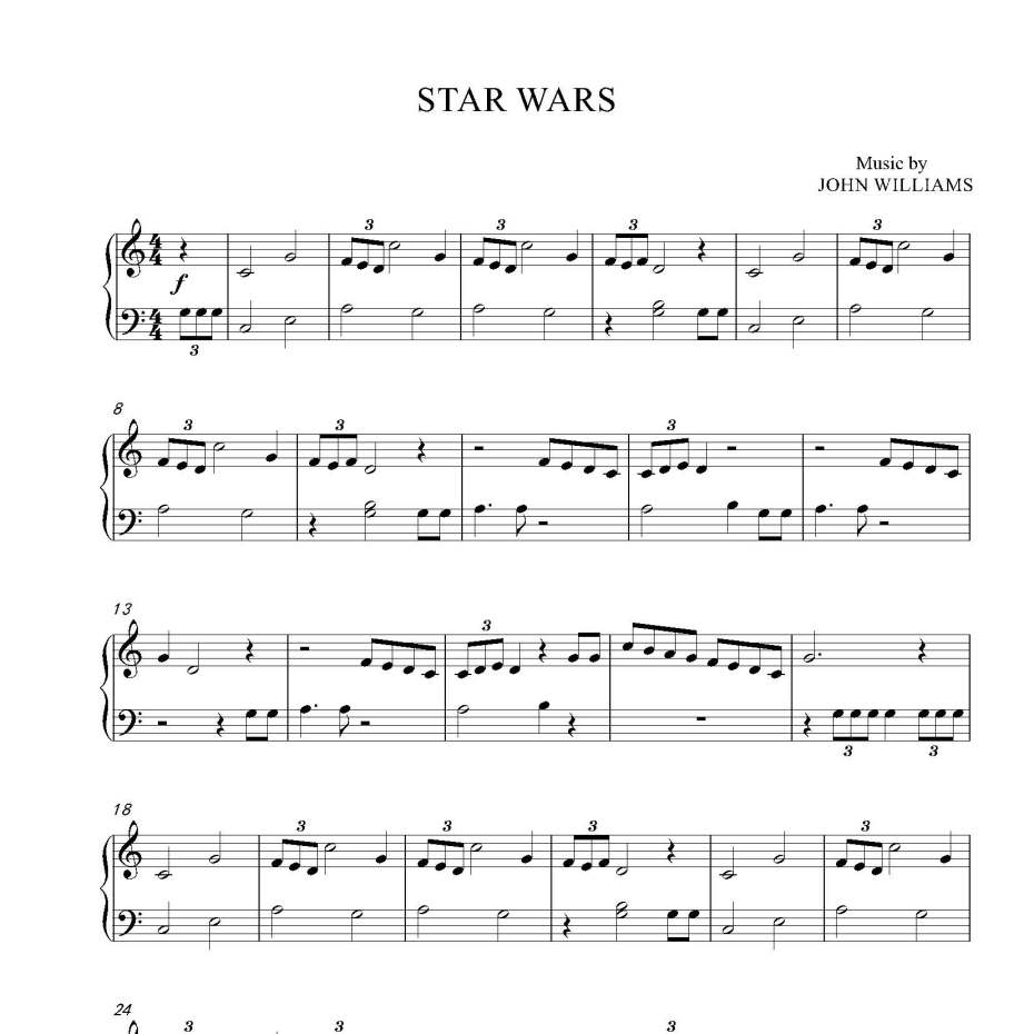 STAR WARS钢琴谱
