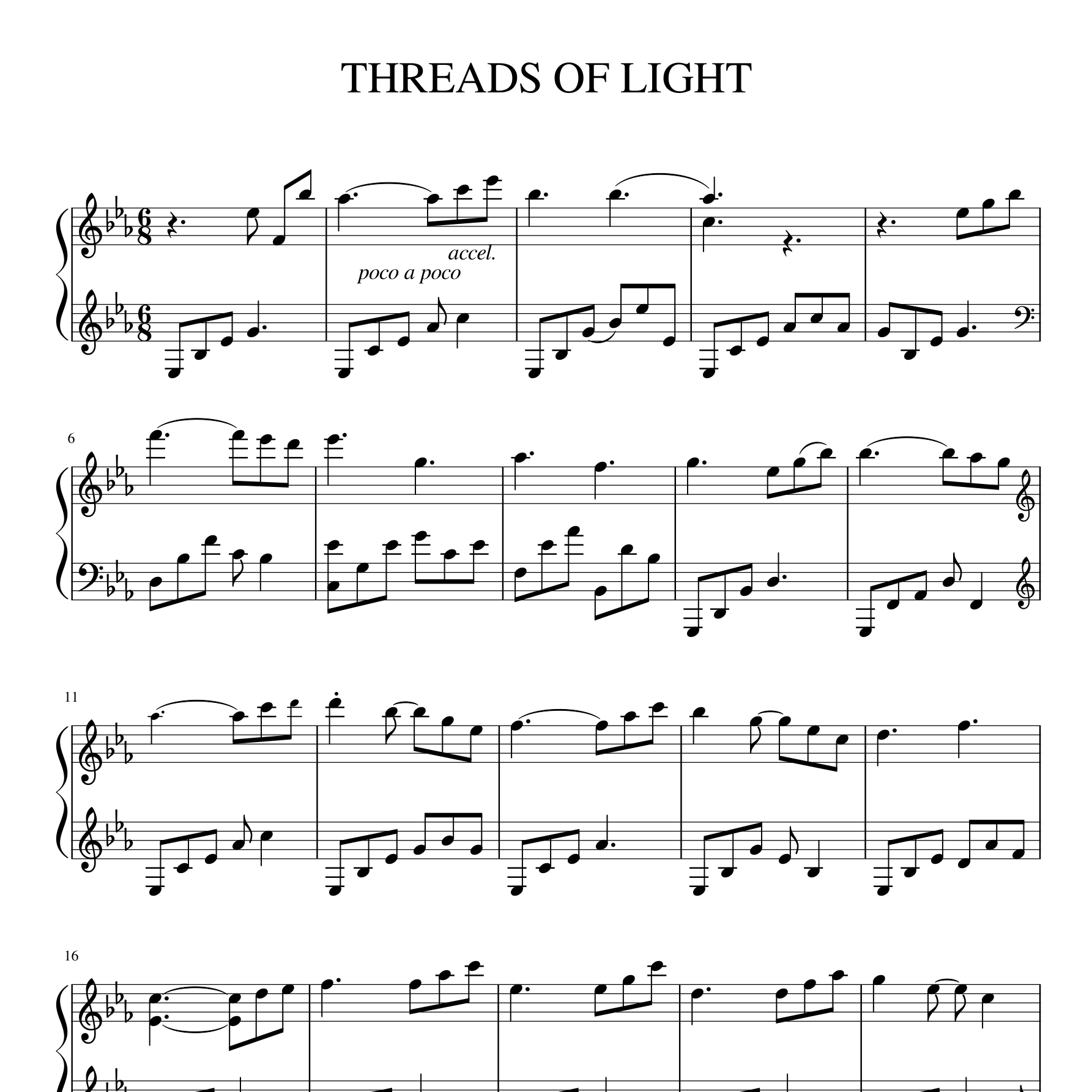 Threads of Light钢琴谱